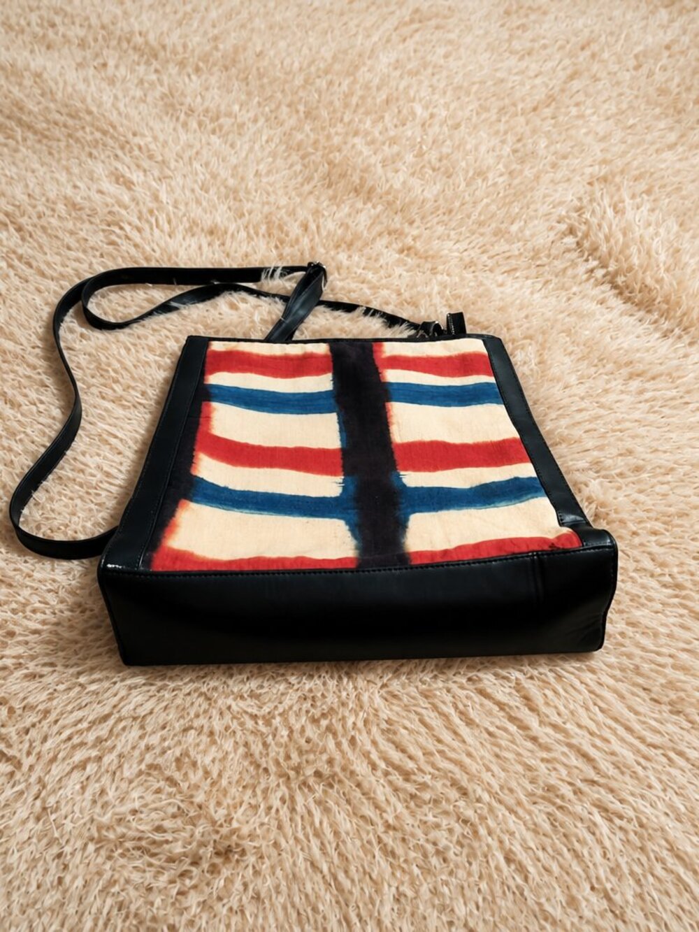 A Big Indian Story Distressed Hand Loomed Woven Shoulder Bag